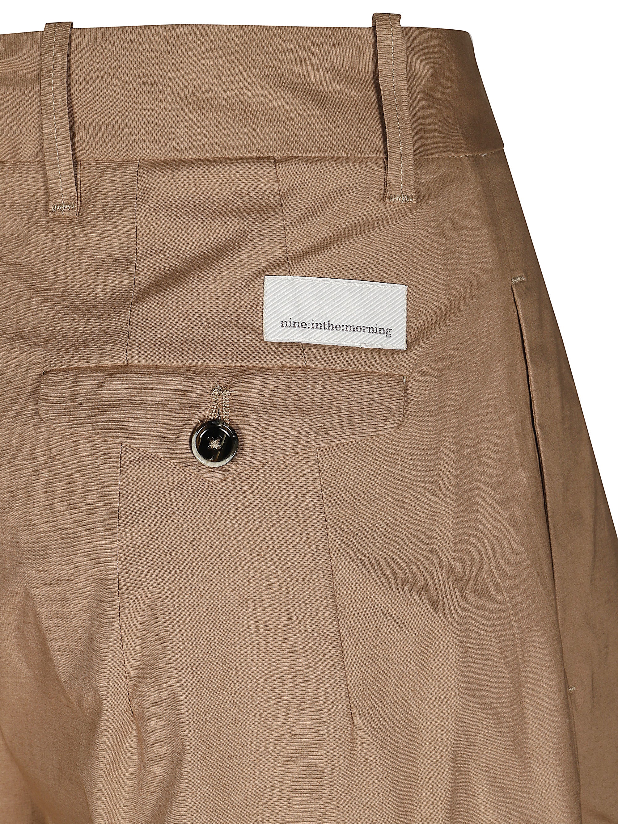 NINE IN THE MORNING Buttoned Pocket Pleated Trousers for Women