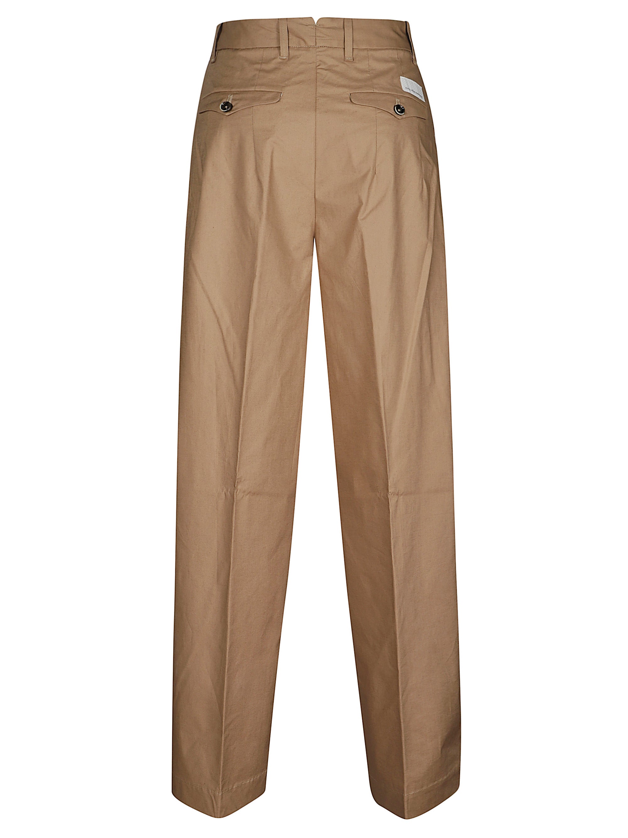 NINE IN THE MORNING Buttoned Pocket Pleated Trousers for Women